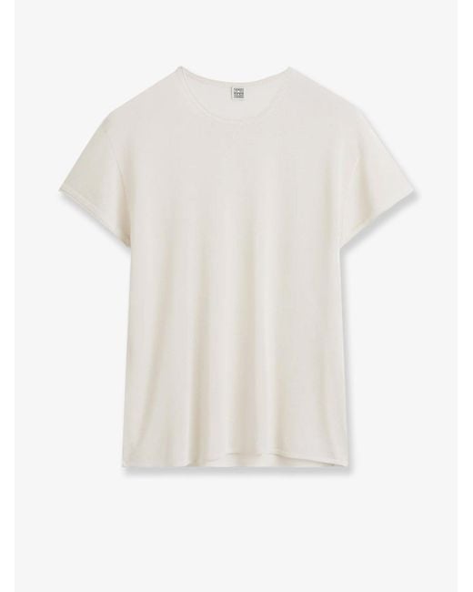 Totême White Silk Sweater