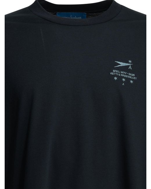 Wanderlust Vision x VIETTI Blue Echo Crew-Neck T-Shirt for men