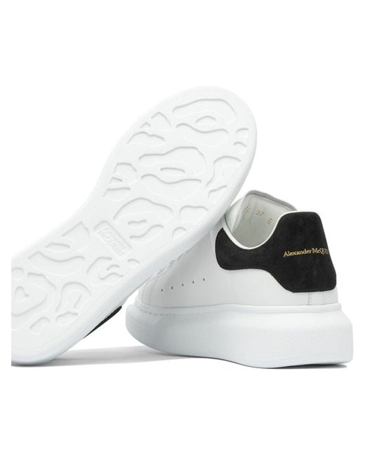 McQueen White Oversize Leather Sneakers