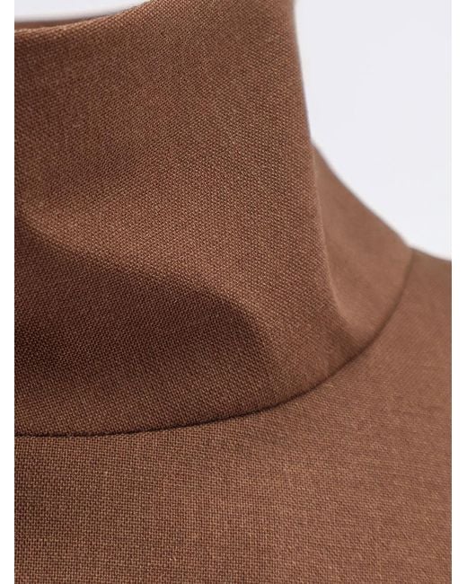 Hevò Brown Wool Blend Jacket