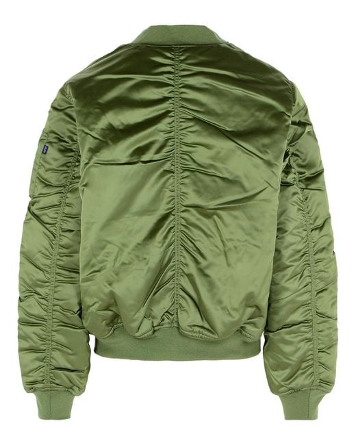 Alpha Industries Green Ma-1 Uv Bomber Jacket for men