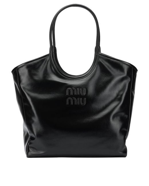Miu Miu Black "Ivy" Shoulder Bag
