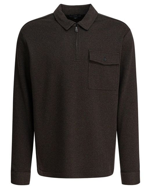 Vince Black Polo Shirts for men