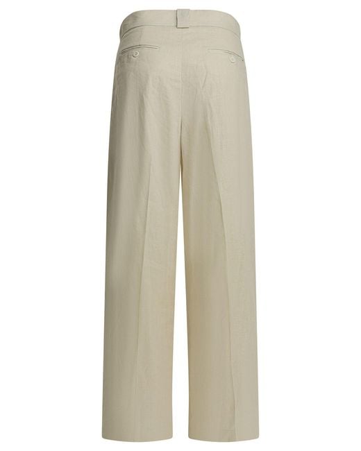 Ines De La Fressange Paris White Trousers Beige