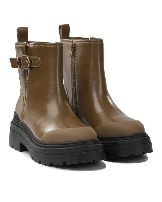 Pinko Brown Ankle Boots