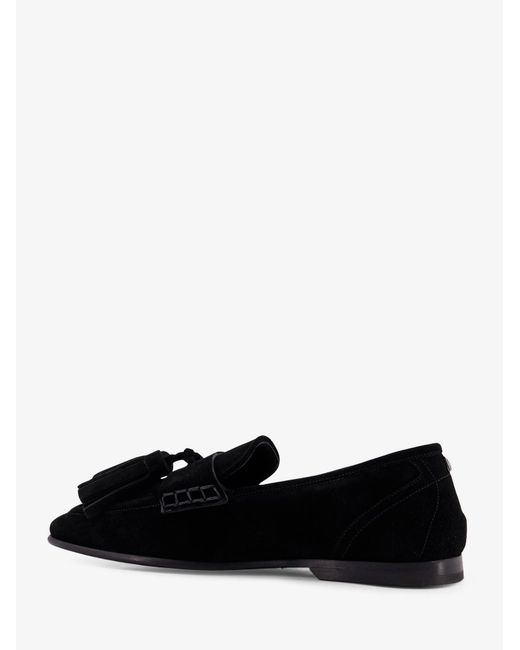Dolce & Gabbana Black Ariosto Suede Loafers for men