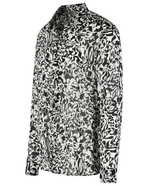 Dries Van Noten Black 'Carvies' Viscose Shirt for men