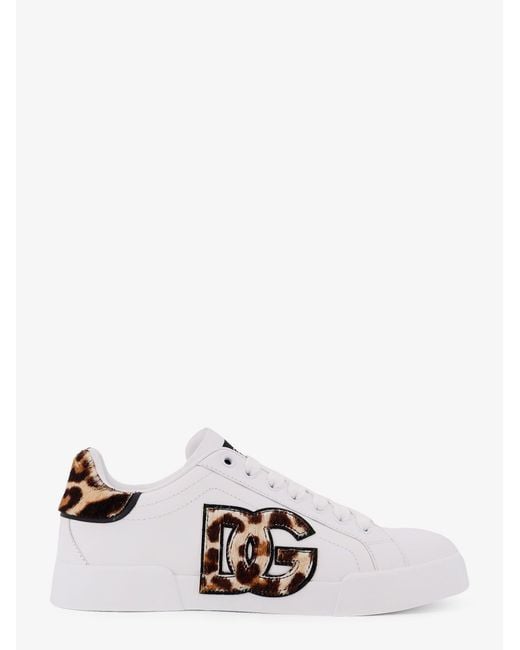 Dolce & Gabbana White Portofino Sports Shoes