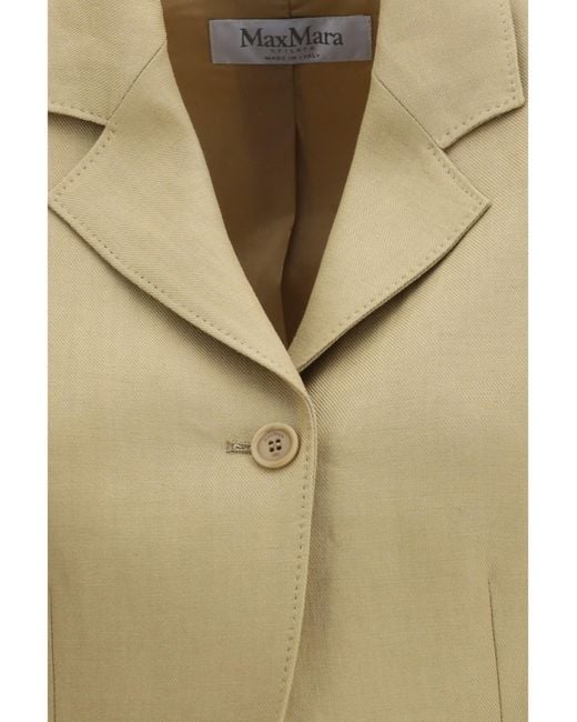 Max Mara Natural Buono Linen Jacket
