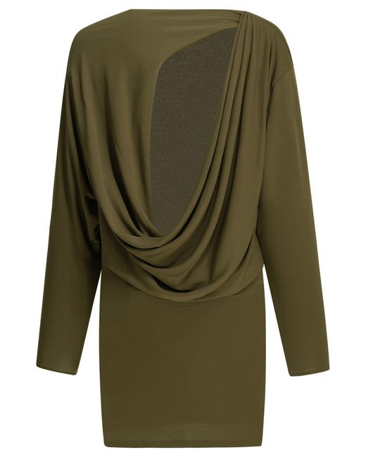 Jacquemus Green "Mistral" Short Dress