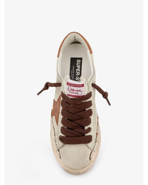 Golden Goose Deluxe Brand Multicolor Deluxe Brand Super Star Leather Sneakers With Logo On The Side for men