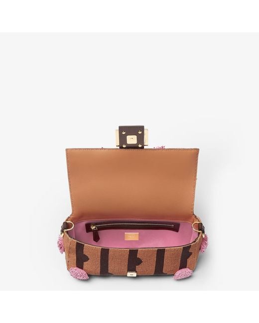 Fendi Red "Baguette" Crossbody Bag