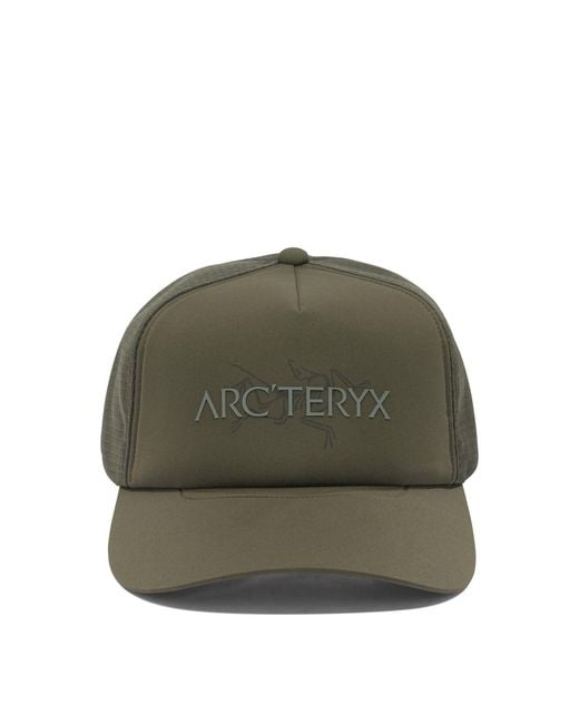 Arc'teryx Green Bird Word Trucker Hat for men