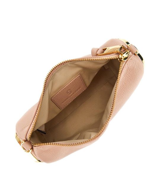 Marc Jacobs Natural 'The Snapshot' Grained Leather Shoulder Bag