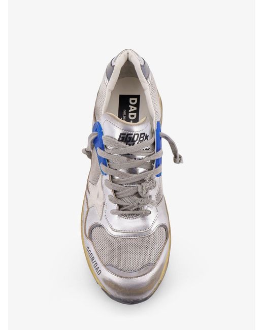 Golden Goose Deluxe Brand White Deluxe Brand Mesh And Leather Sneakers With Side Logo