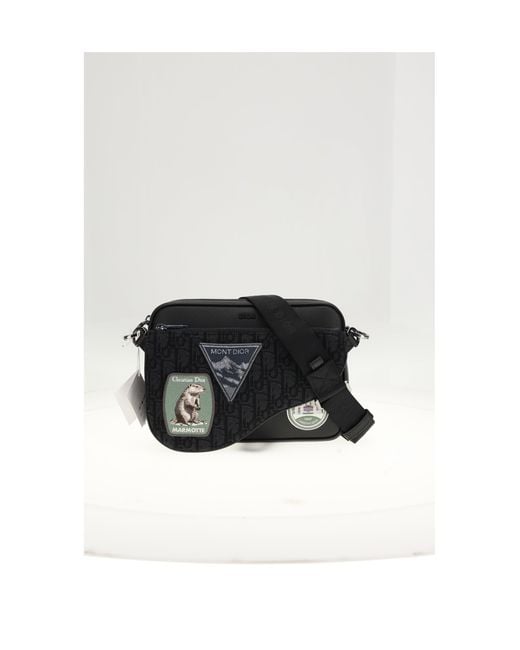 Dior White Dior Homme Triple Pouch With Patch for men