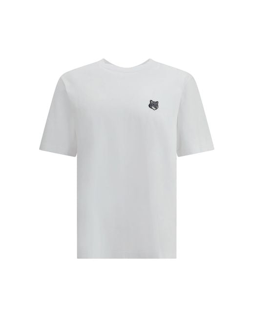 Maison Kitsuné White Fox Head Comfort T-Shirt for men