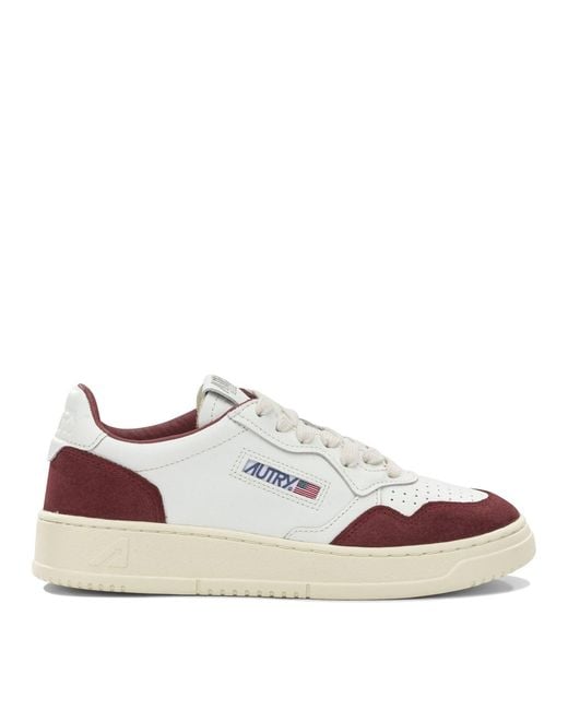 Autry White Medalist Low Sneakers