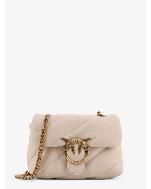 Pinko Natural Love Puff Mini Quilted Crossbody Bag