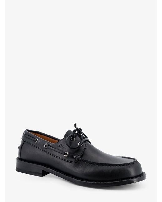 Dior White Dior Archie Leather Loafers for men