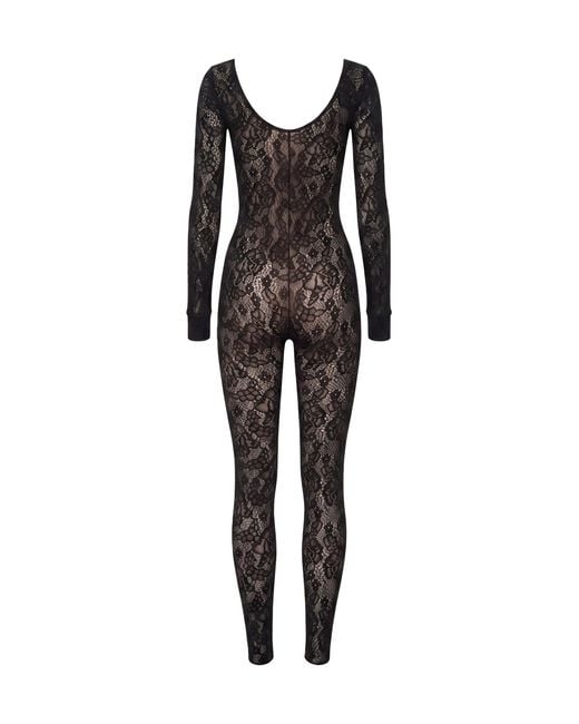 Wolford Black Infinite Rose Jumpsuit