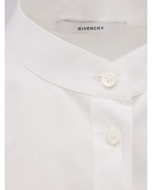 Givenchy White Open Back Cotton Shirt