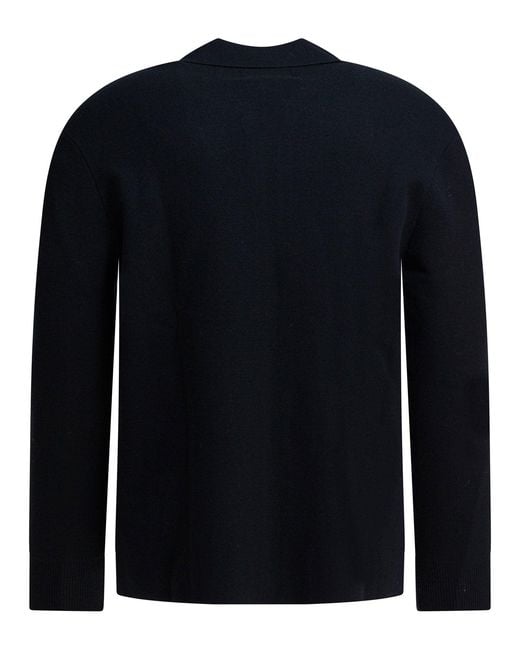 NN07 Blue "Harald" Wool Zipper Sweater for men