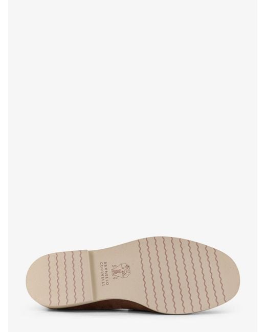 Brunello Cucinelli Brown Flat Shoes Pelle for men