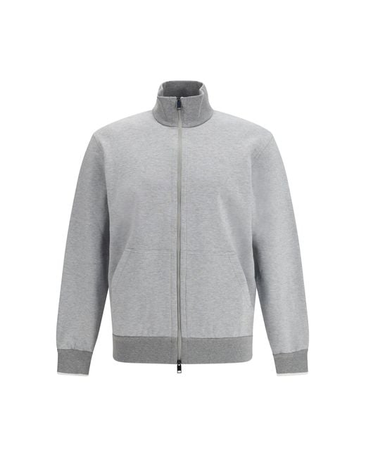 Men's Grey Zip Sweatshirt