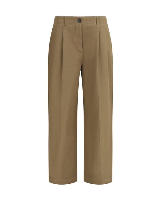 Totême Natural Straight-Leg Pants