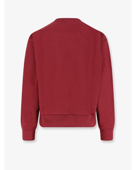 Stussy Red Authorized Crew Cotton Blend Sweatshirt for men