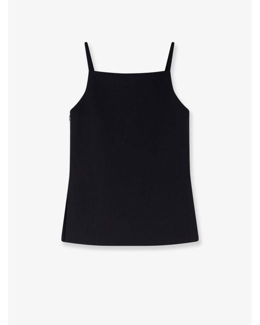 R2W Black Tinta Square Neck Top
