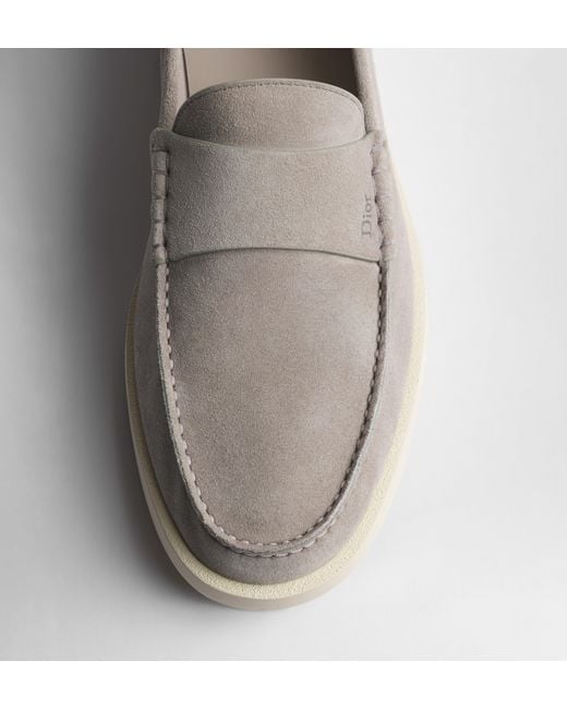 Dior White Granville Loafers for men