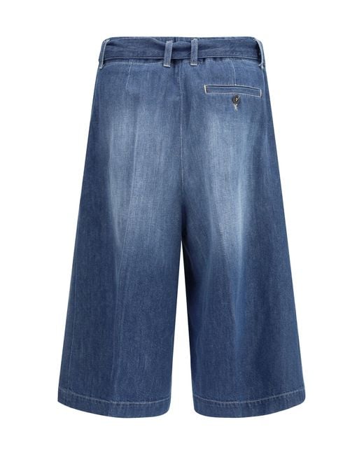 True Royal Blue Cotton Shorts