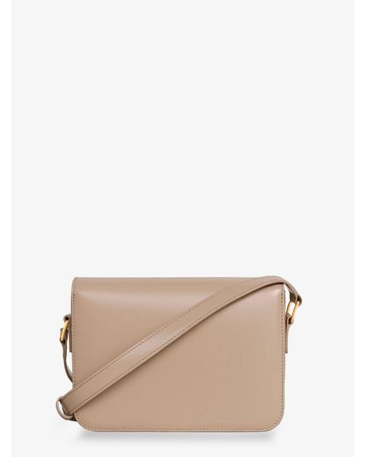 Céline Natural Teen Triomphe Leather Crossbody Bag