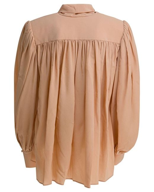Chloé Brown Silk Blouse