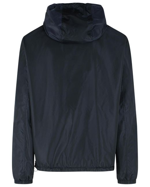 Burberry Blue Dark Polyester Reversible Jacket for men