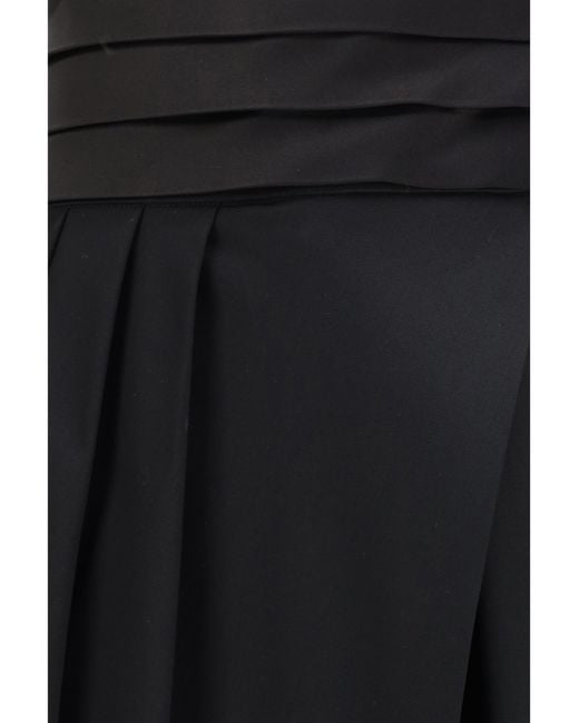Alaïa Black Alaïa Rounded Tuxedo Wool Pants