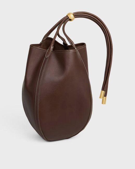 Céline Brown Drop Bucket Mini Handbag