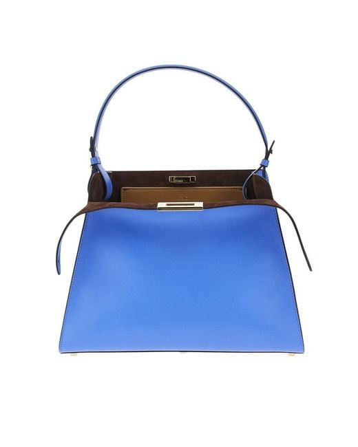 Fendi Blue Leather Medium Way' Bag