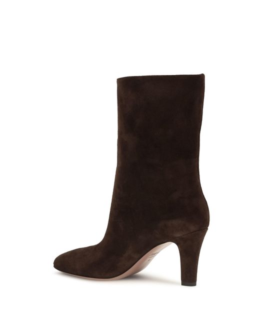Paris Texas Black Elsa Suede Ankle Boots Cioccolato