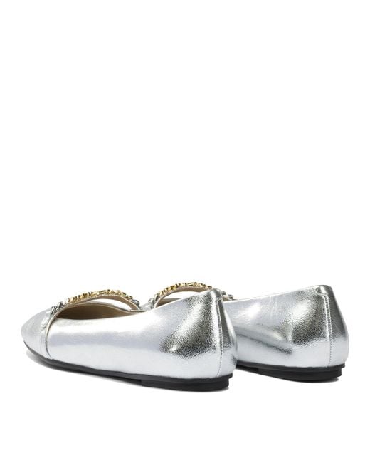 Pinko White Ballerinas