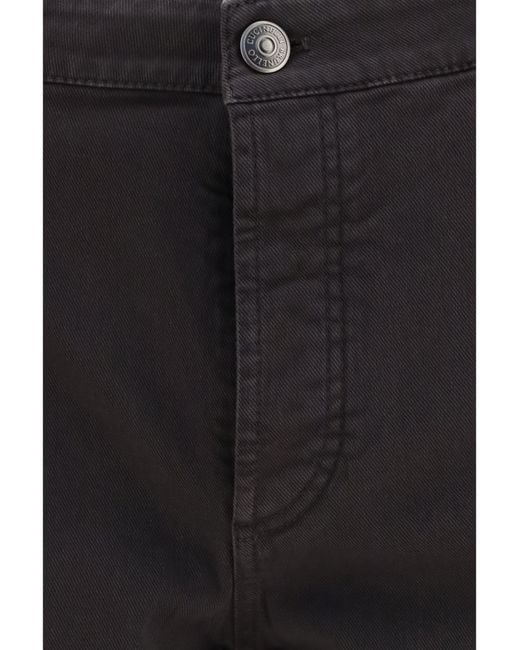 Brunello Cucinelli Black Jeans With Turn-Up Hem for men