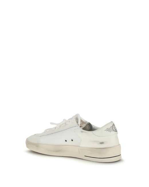 Golden Goose Deluxe Brand White Sneakers Stardan for men