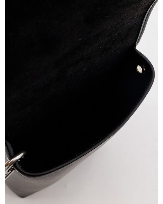 Céline Black Soft Triomphe Leather Belt Bag for men