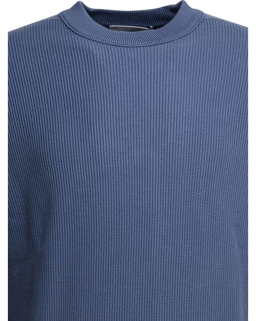 Stone Island Blue Crew-Neck Sweater for men