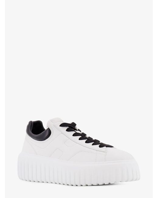 Hogan White And Leather Sneakers