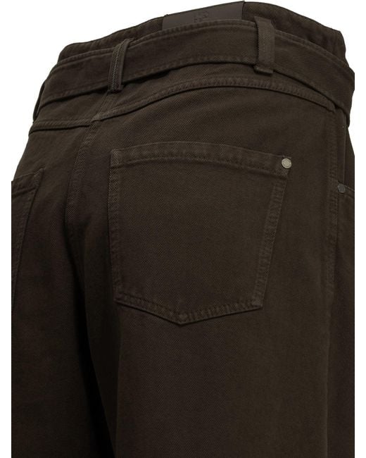 Brunello Cucinelli Black Wide-Leg Jeans
