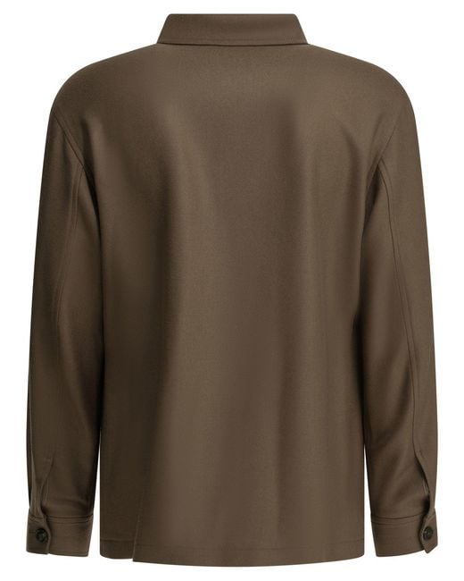 Tagliatore Green "Tempest" Overshirt Jacket for men