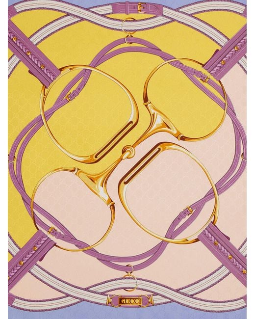 Gucci Pink Silk Foulard